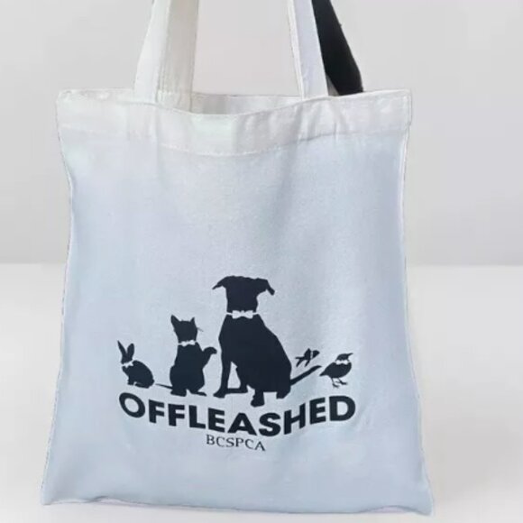 Shoulder Tote Bag Canvas Shoppe Boutique Rabbit Cat Black Labrador Fish Bird - Picture 4 of 4